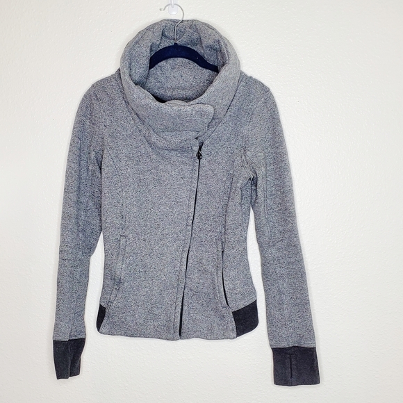 lululemon athletica Jackets & Blazers - Lululemon Gray and Black Karmacollected Jacket